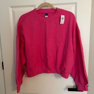 Pink crop old navy sweatshirt